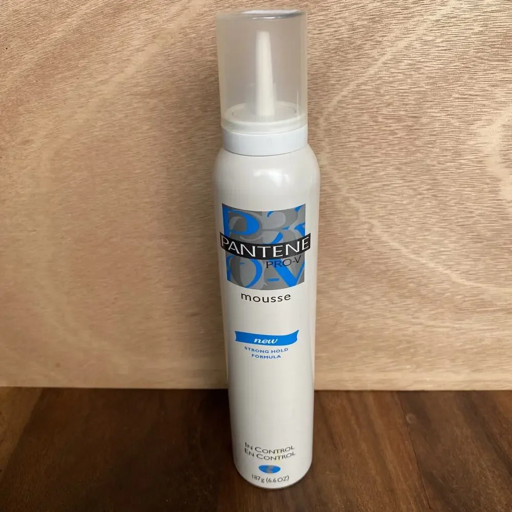 Pantene Pro V Mousse Classic Strong Hold In Control 6.6 Oz Vintage New